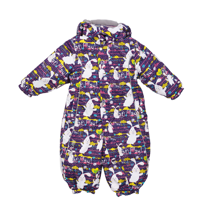 Комбинезон для девочки, рост 98 см, цвет фиолетовый