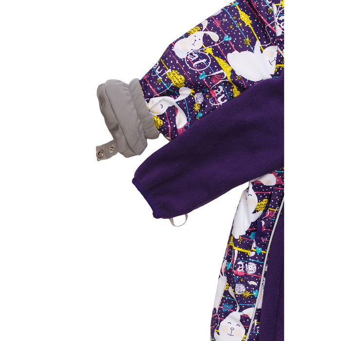 Комбинезон для девочки, рост 98 см, цвет фиолетовый