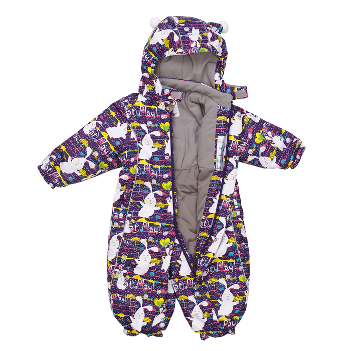 Комбинезон для девочки, рост 98 см, цвет фиолетовый