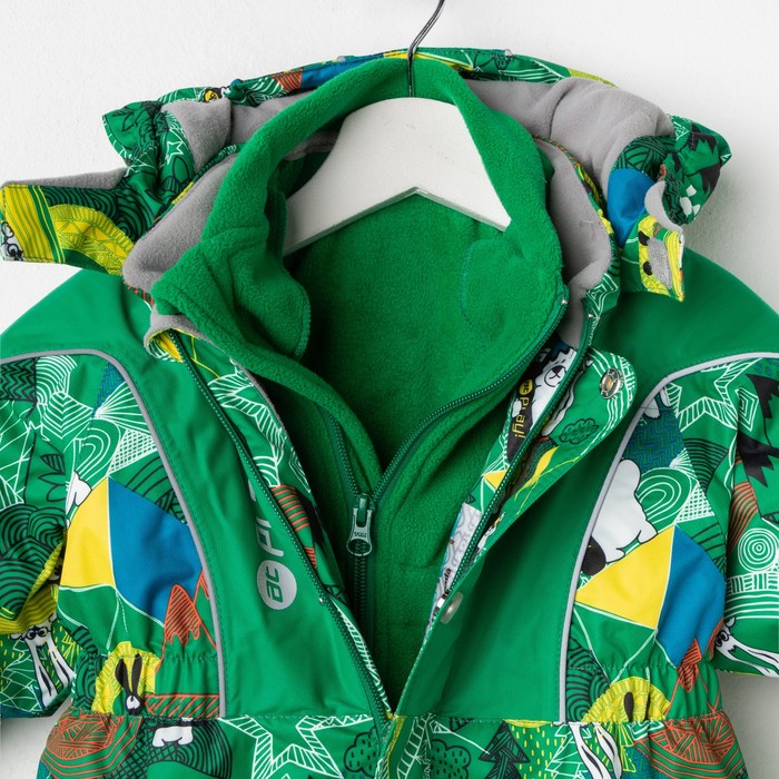 Комбинезон для мальчика, рост 86 см, цвет зелёный