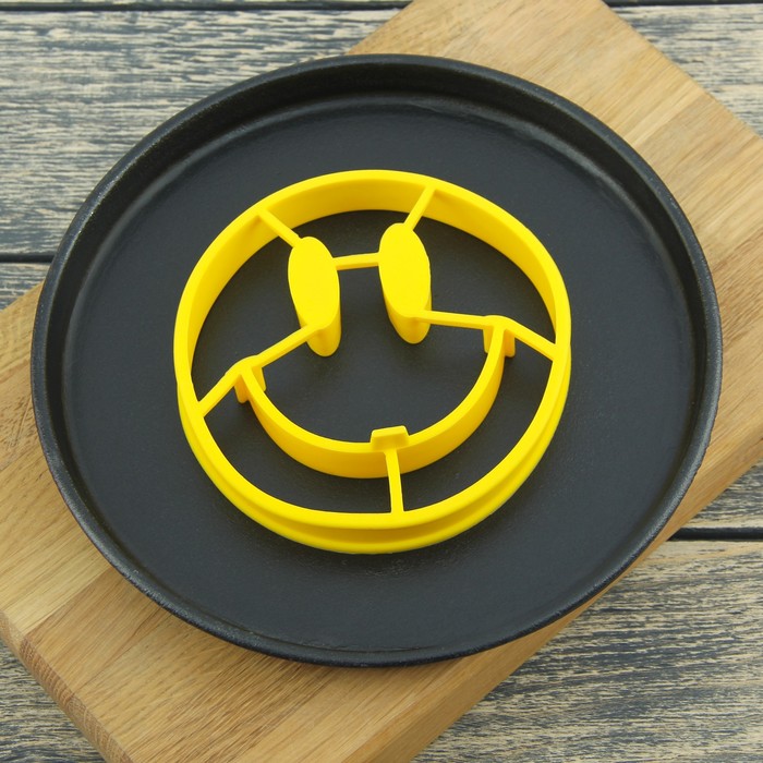 Форма для яичницы и блинов 12,5 см "Смайл"