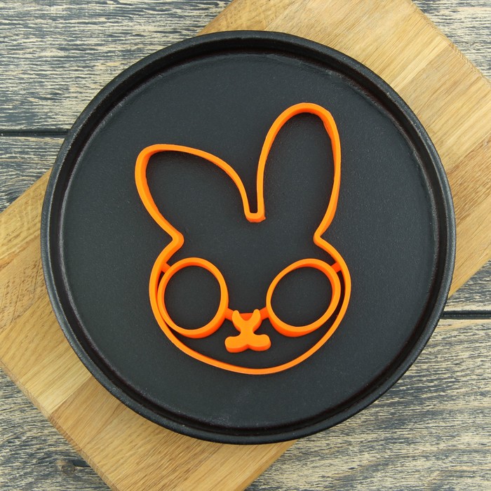 Форма для яичницы и блинов "Зайчик" 12 см,