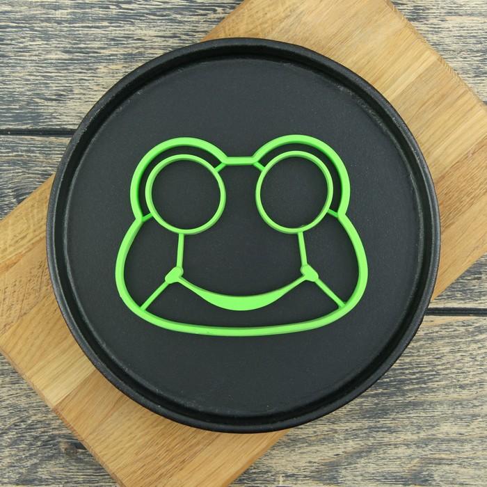 Форма для яичницы и блинов "Лягушка" 14 см,