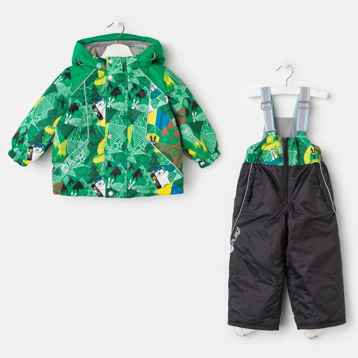 Костюм для мальчика, рост 86 см, цвет зелёный