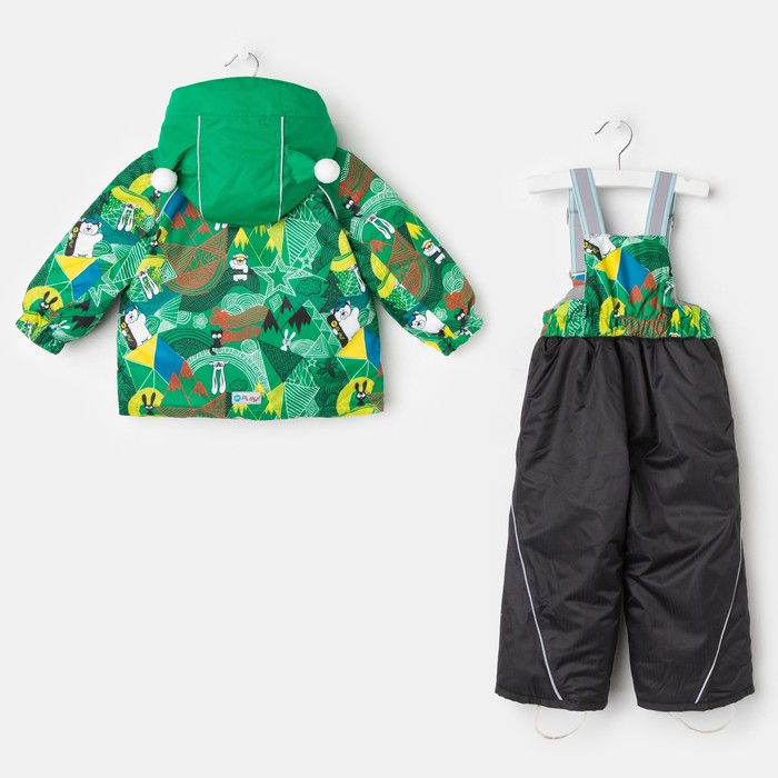 Костюм для мальчика, рост 86 см, цвет зелёный