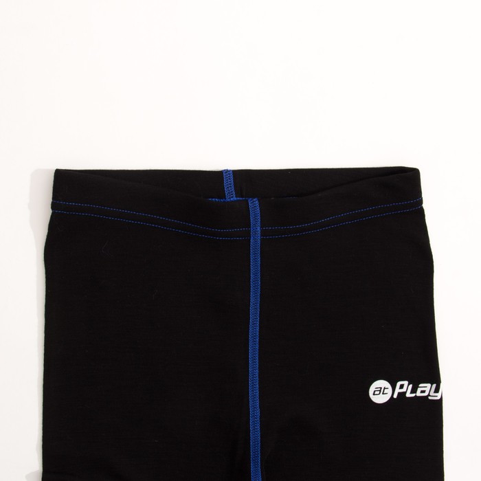 Кальсоны детские, рост 134 см, цвет чёрный/синий