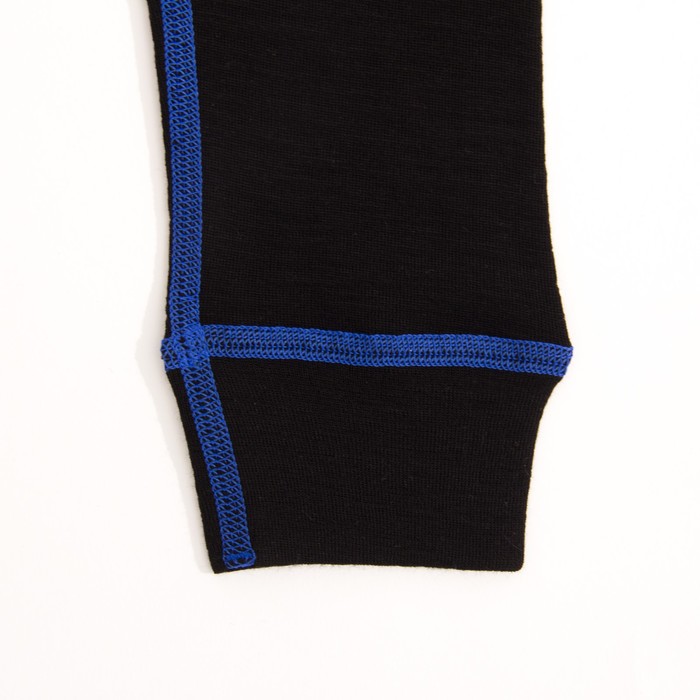 Кальсоны детские, рост 146 см, цвет чёрный/синий