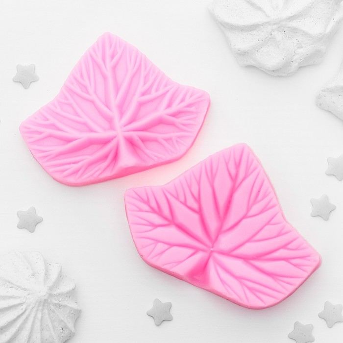 Молд, 2 части, 6,9х5х2 см "Лист смородины"