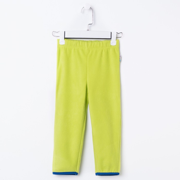 Брюки флисовые для мальчика, рост 128 см, цвет салатовый
