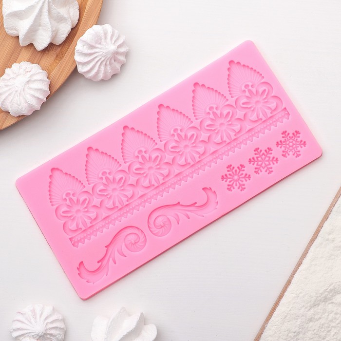 Молд 20х10х0,3 см "Вензельный забор"