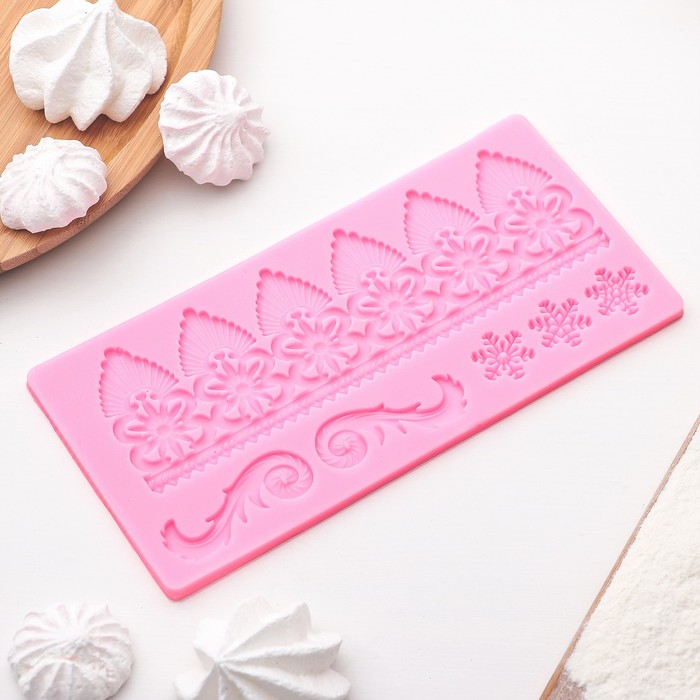 Молд 20х10х0,3 см "Вензельный забор"