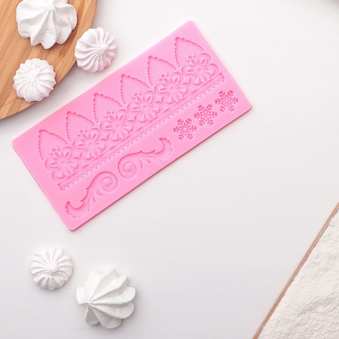 Молд 20х10х0,3 см "Вензельный забор"