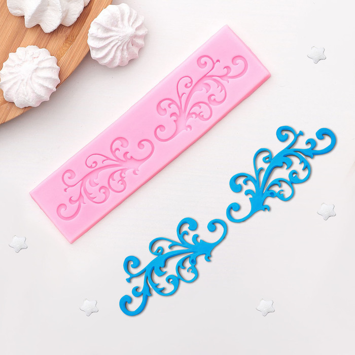 Молд 16,5х4,4х0,5 см "Завитушки"