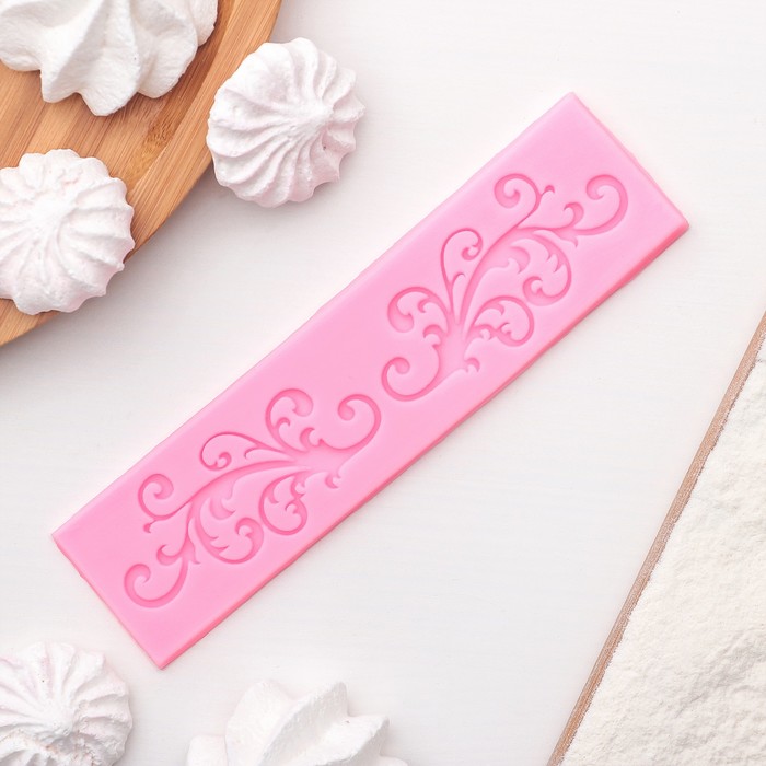 Молд 16,5х4,4х0,5 см "Завитушки"