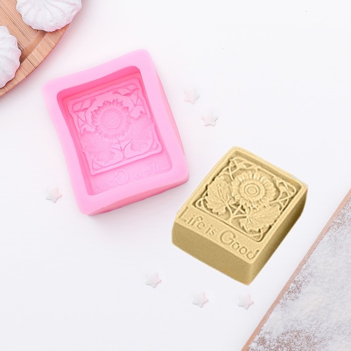 Молд 8х6,5х3,2 см "Жизнь хороша"