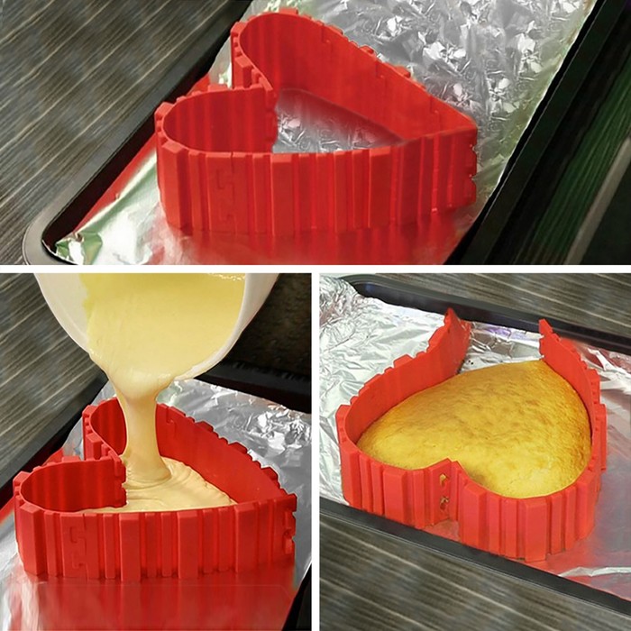 Набор форм для моделирования 4 шт "Пазл" 19х5,5х0,7 см