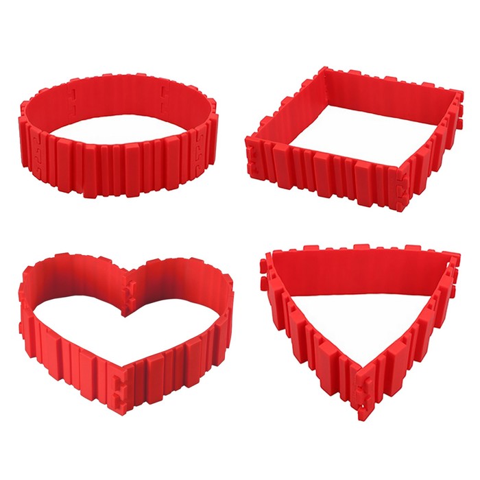 Набор форм для моделирования 4 шт "Пазл" 19х5,5х0,7 см