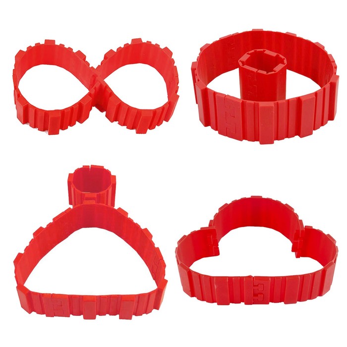 Набор форм для моделирования 4 шт "Пазл" 19х5,5х0,7 см