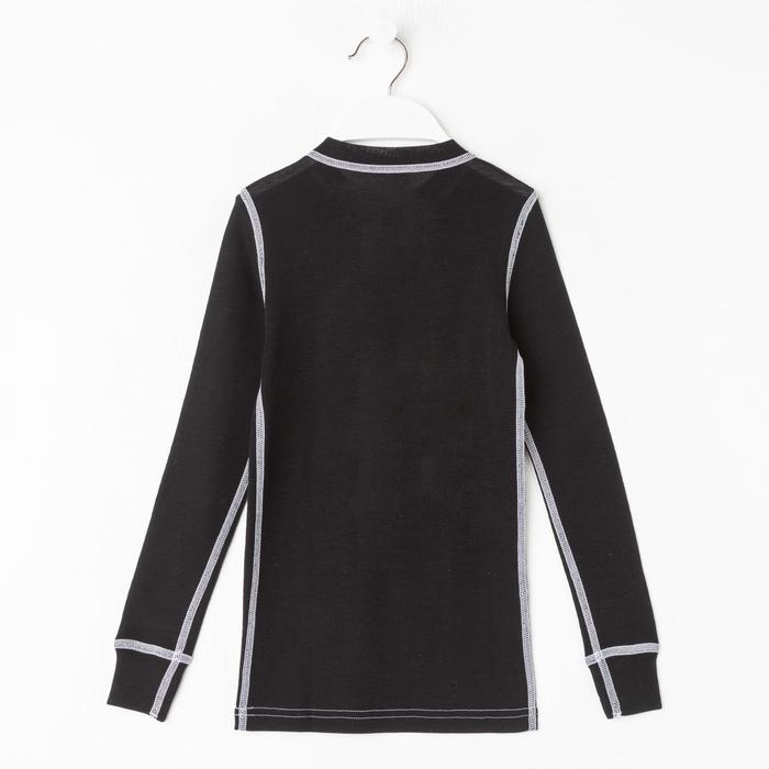 Фуфайка детская, рост 116 см, цвет чёрный/белый