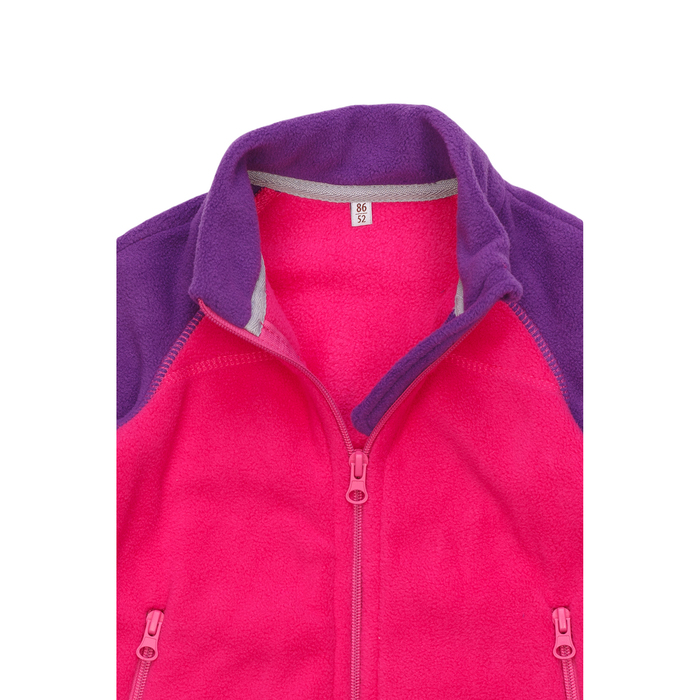 Джемпер флисовый для девочки, рост 122 см, цвет розовый