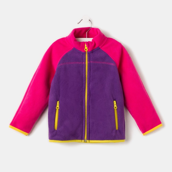 Джемпер флисовый для девочки, рост 86 см, цвет фиолетовый