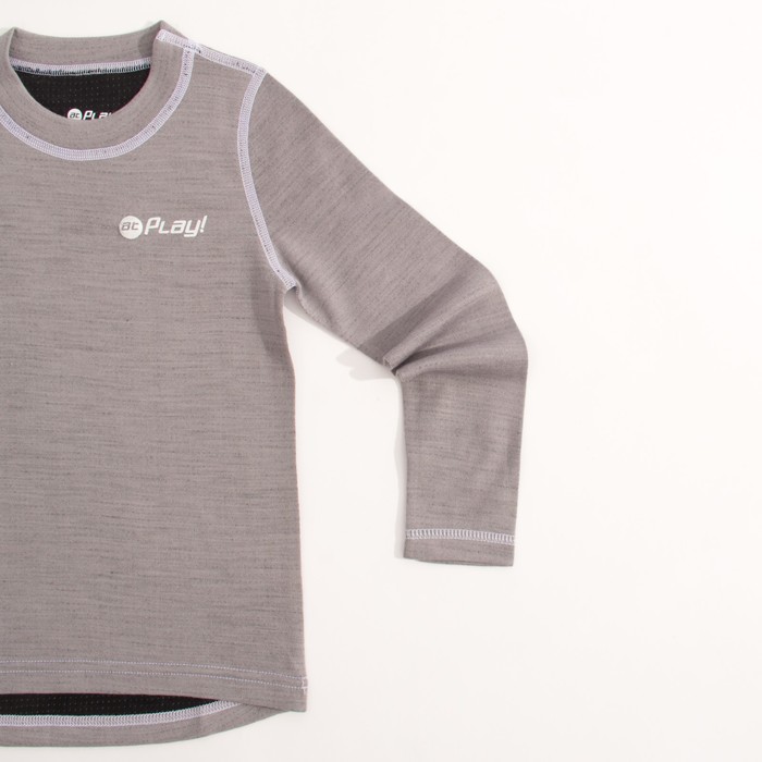 Фуфайка детская, рост 134 см, цвет серый/белый