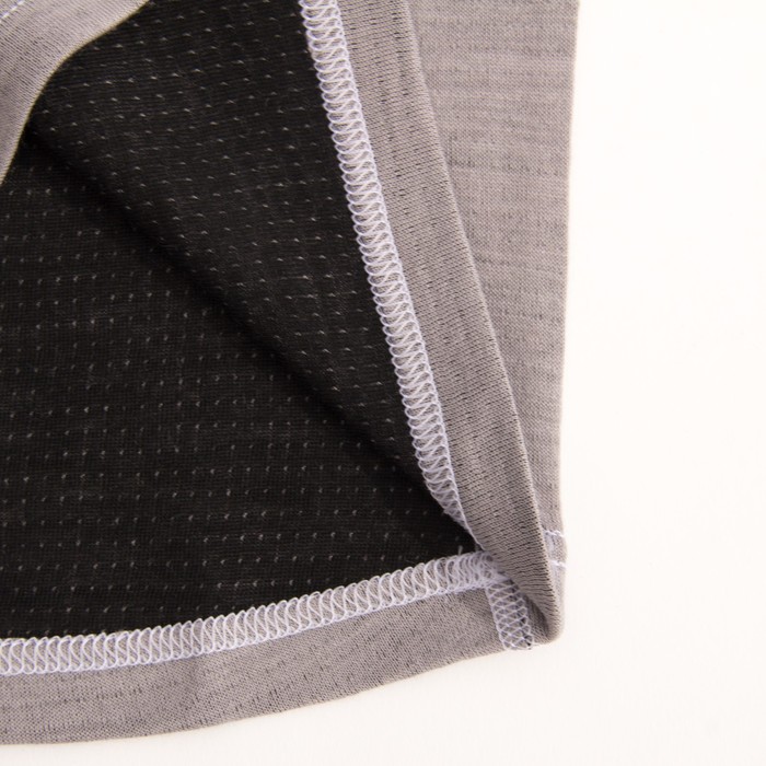 Фуфайка детская, рост 134 см, цвет серый/белый