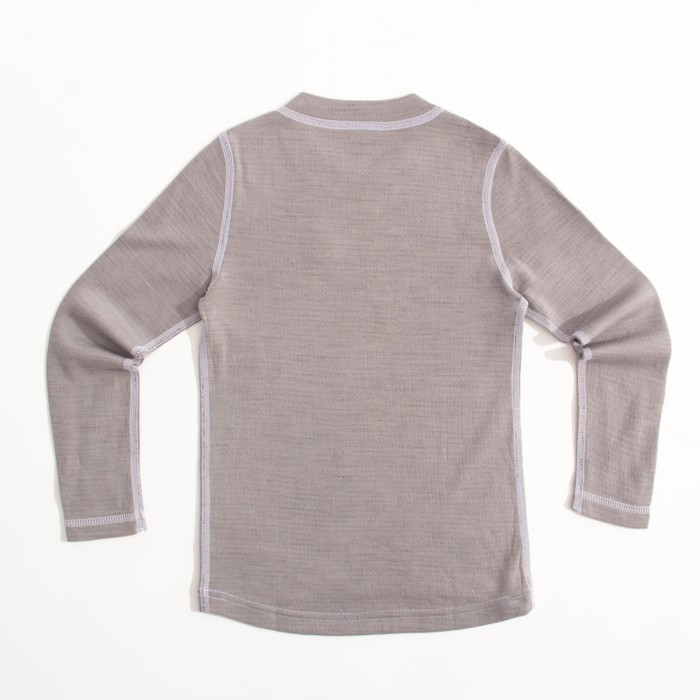 Фуфайка детская, рост 134 см, цвет серый/белый