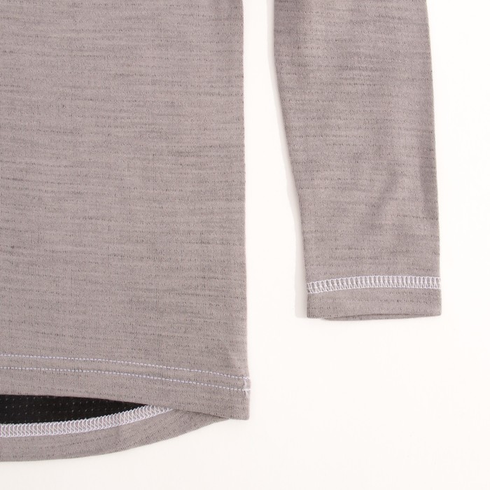 Фуфайка детская, рост 98 см, цвет серый/белый