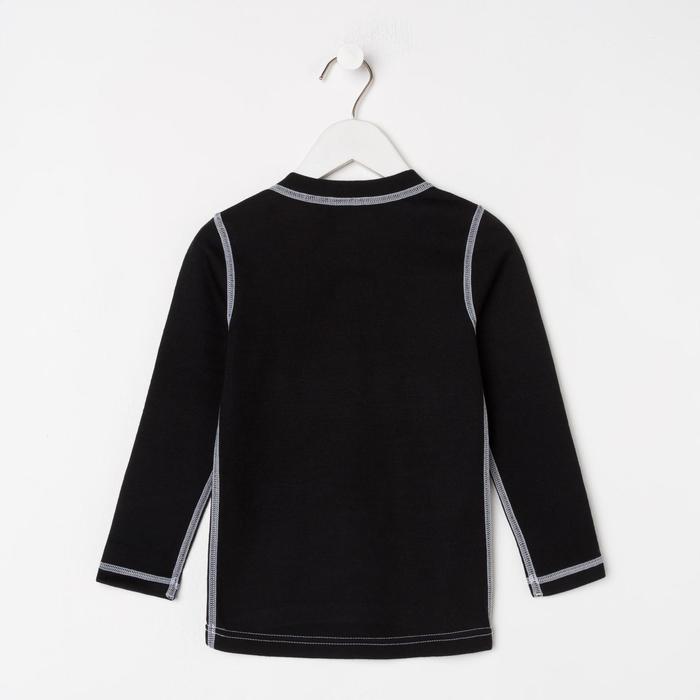 Фуфайка детская, рост 158 см, цвет чёрный/белый