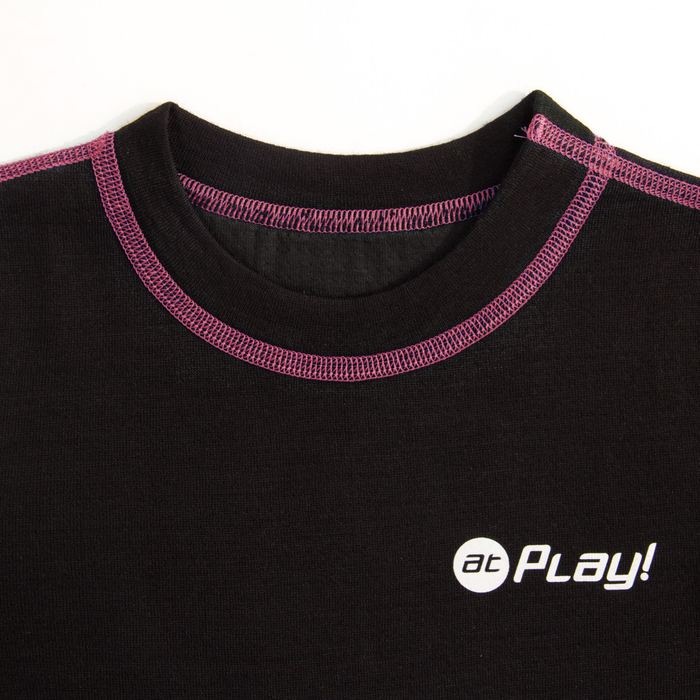 Фуфайка детская, рост 128 см, цвет чёрный/фиолетовый