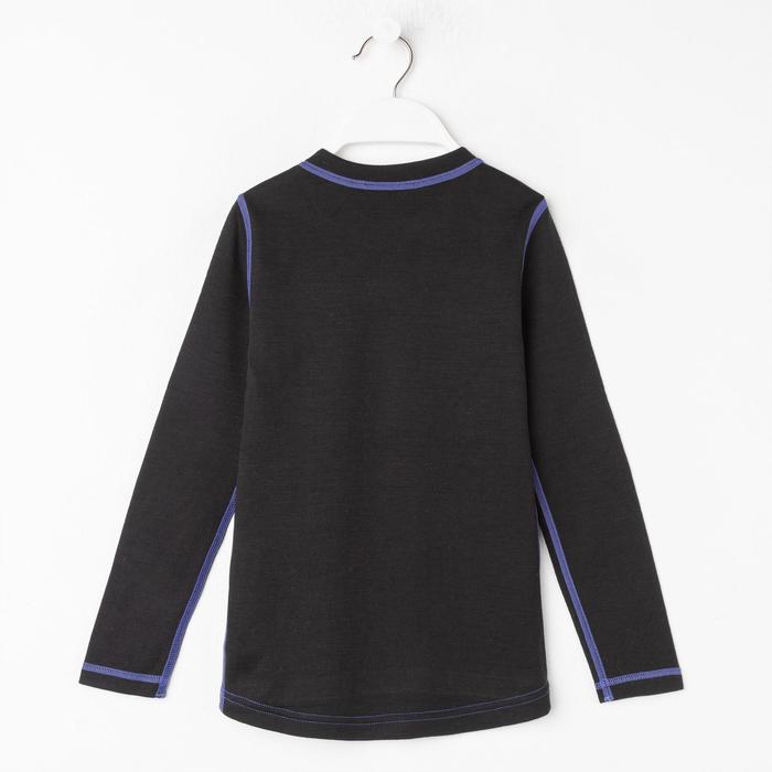 Фуфайка детская, рост 134 см, цвет чёрный/фиолетовый