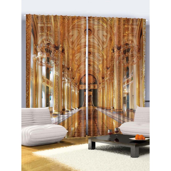 Комплект фотоштор Magic Lady "Большой Кремлевский Дворец", 145 х 265 см - 2 шт, 100% полиэстер   293