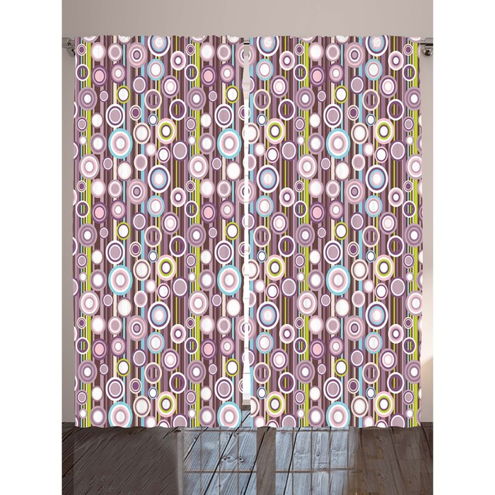 Комплект фотоштор Magic Lady "Бесконечность", 145 х 265 см - 2 шт, 100% полиэстер