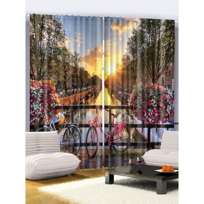 Комплект фотоштор Magic Lady, 145 х 265 см - 2 шт, 100% полиэстер