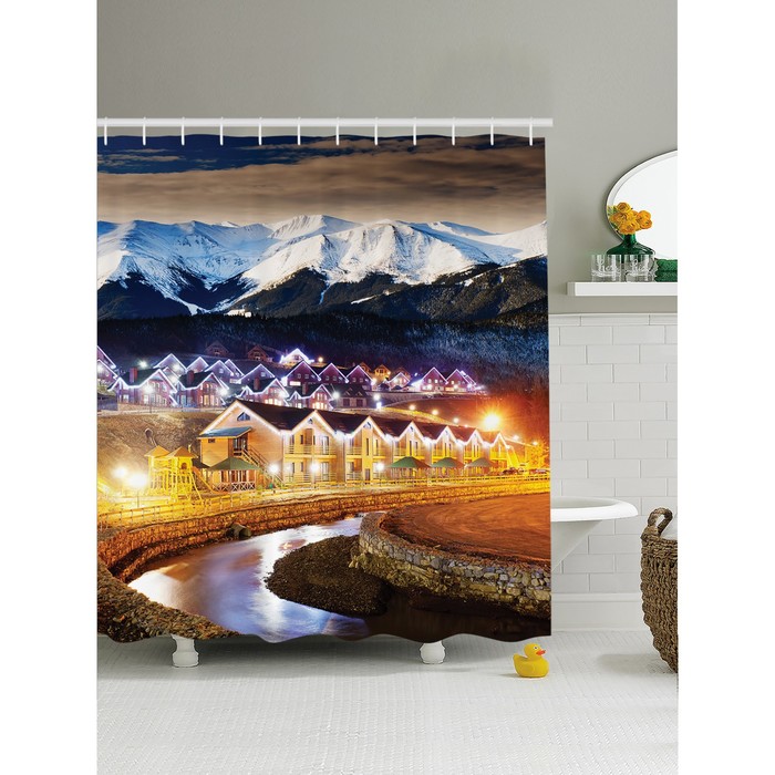 Фотоштора для ванной Magic Lady, 180 х 200 см, 100% полиэстер