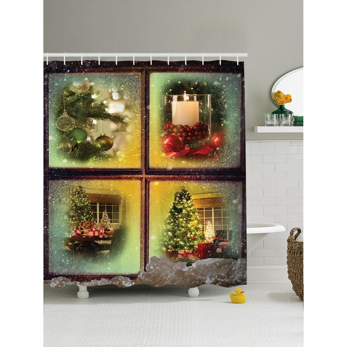 Фотоштора для ванной Magic Lady, 180 х 200 см, 100% полиэстер