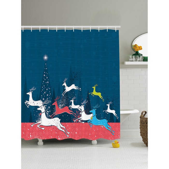 Фотоштора для ванной Magic Lady, 180 х 200 см, 100% полиэстер