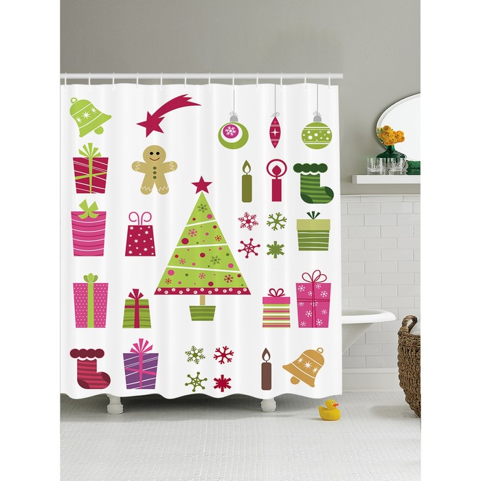 Фотоштора для ванной Magic Lady, 180 х 200 см, 100% полиэстер