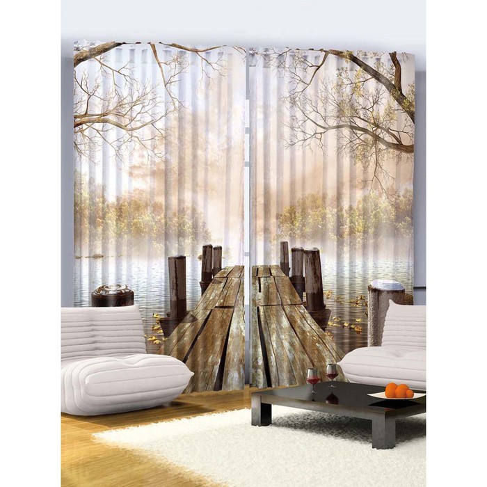 Комплект фотоштор Magic Lady "Незабываемый, яркий Дубай", 145 х 265 см - 2 шт, 100% полиэстер   2936