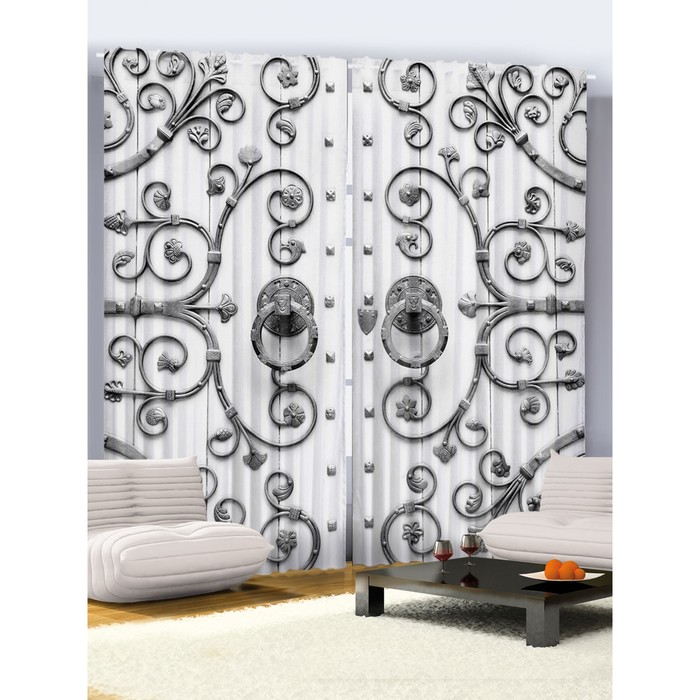 Комплект фотоштор Magic Lady "Врата", 145 х 265 см - 2 шт, 100% полиэстер