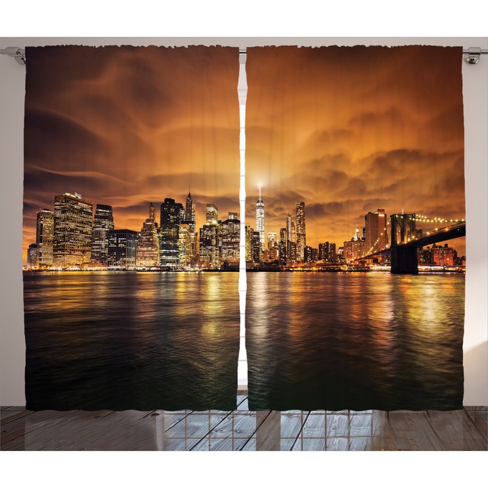 Комплект фотоштор Magic Lady, 145 х 265 см - 2 шт, 100% полиэстер