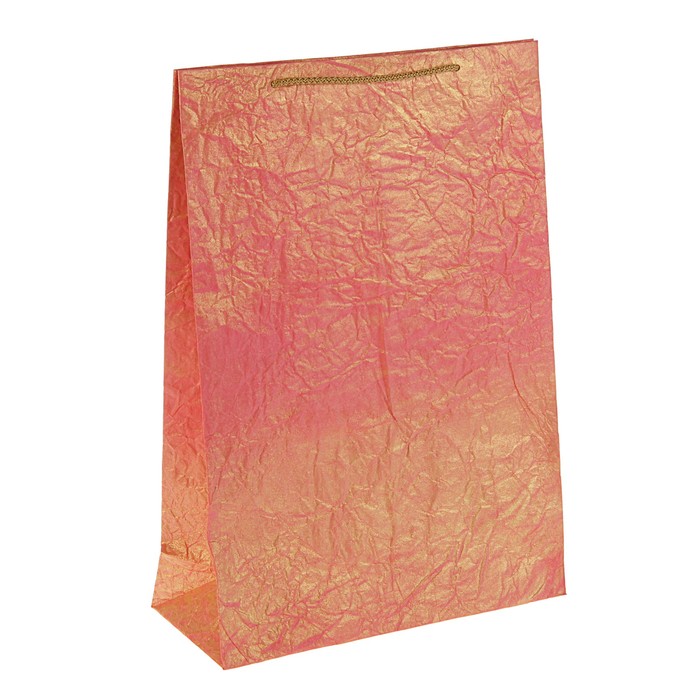 Пакет из дизайнерской бумаги, с напылением, МИКС, 44 х 32 х 12 см