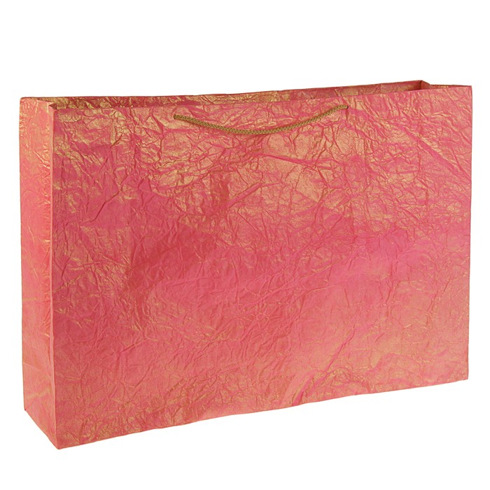 Пакет из дизайнерской бумаги, с напылением, МИКС, 32 х 41 х 12 см