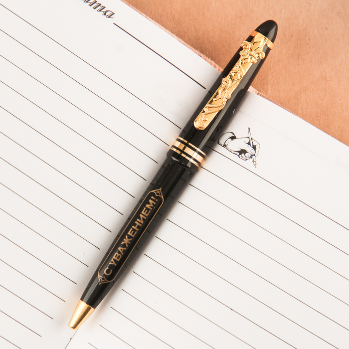 Набор: обложка для автодокументов и ручка "С днём водителя"