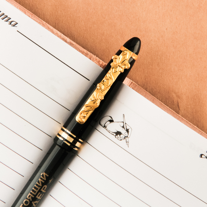 Набор: обложка для автодокументов и ручка "Лучшему мотоциклисту"