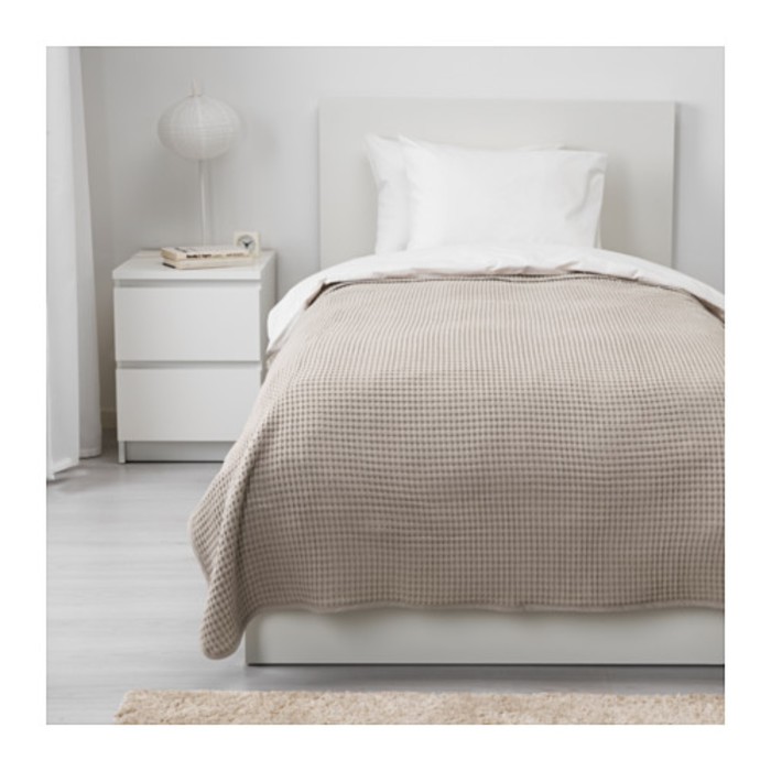 Покрывало ВОРЕЛЬД, размер 150х250 см, цвет бежевый