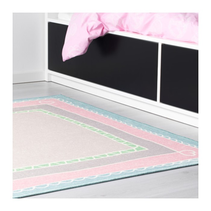 Ковёр ВЭНСКАПЛИГ, размер 133х133 см, цвет розовый