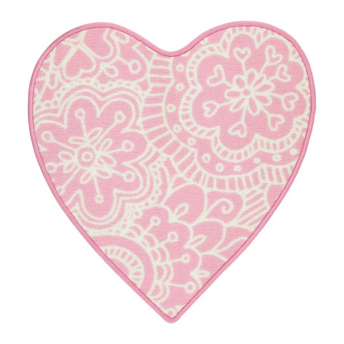 Ковёр ВЭНСКАПЛИГ, размер 61х67 см, цвет розовый