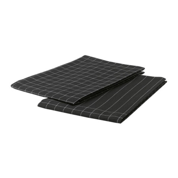 Полотенце кухонное ИКЕА/365+, размер 50х70 см-2 шт., цвет чёрный